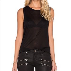 Beautiful People black hi low tank